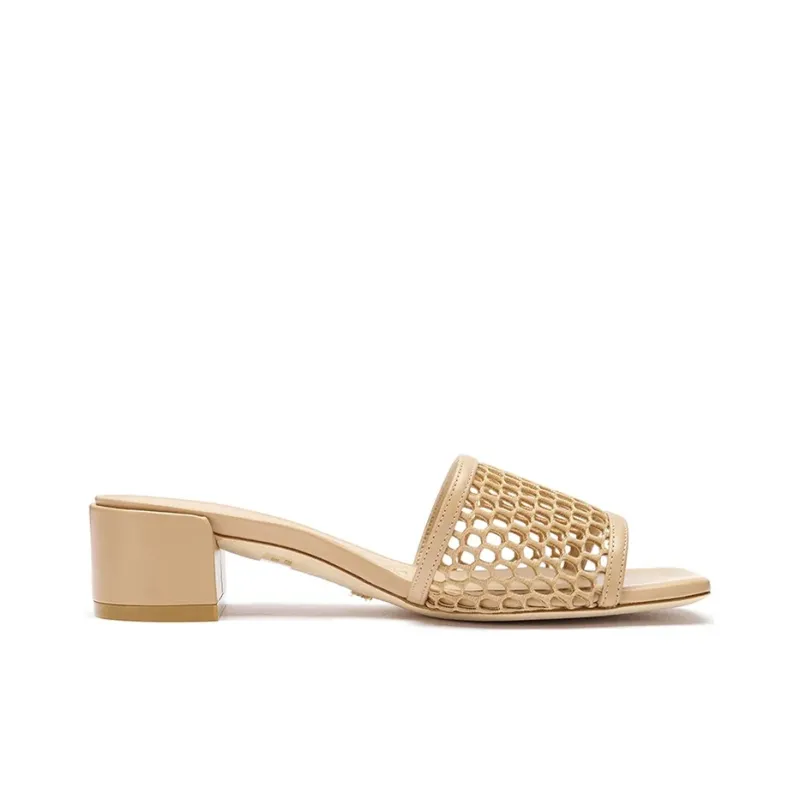 Stuart Weitzman/SW Cayman Slide Slippers Women's Nude Pink-1