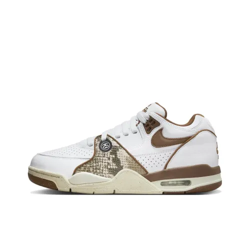 Nike Air Flight '89 Low X Stüssy White And Pecan