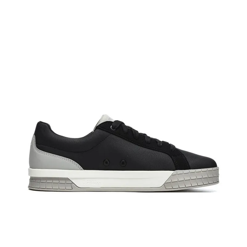 FILA ACE Anti Slip Wear Resistant Low Top Modern Skateboard Shoes Black-1