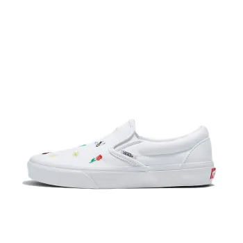 Vans Classic Slip On Garden Party Shoe 'White'
