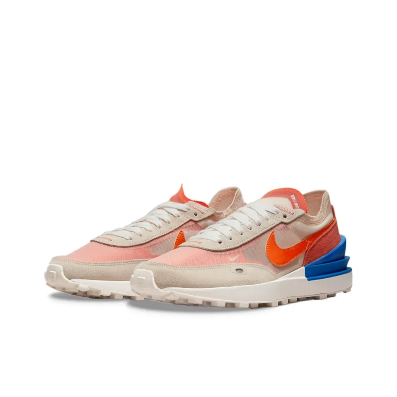 Nike Waffle One Pearl White Game Royal Rush Orange Women's-2