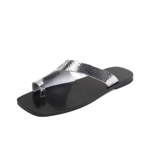 Jiangnan Commoner Slide Slippers Women's Silver