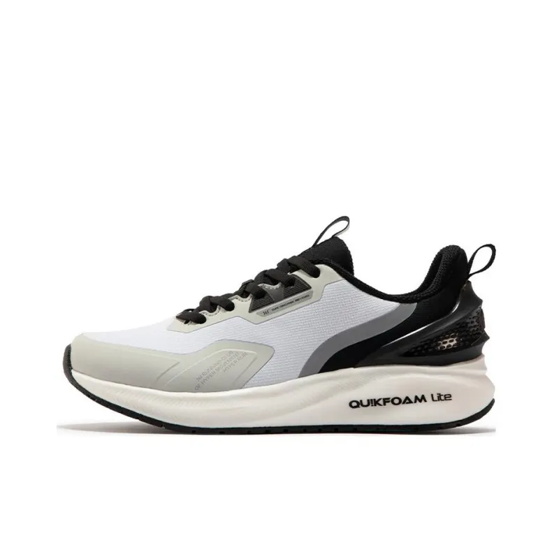 361° QU!KFOAM Windscreen Low Top Running Shoes Women's White Black-0