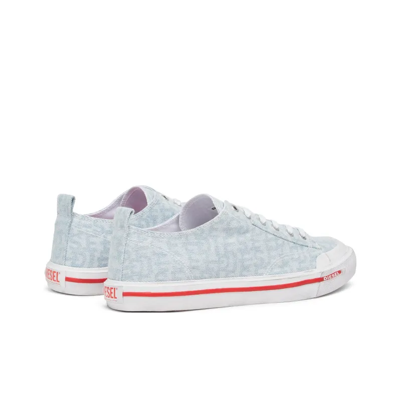 DIESEL S-Athos Low-Top Skateboard Shoes Men's Light Blue-2