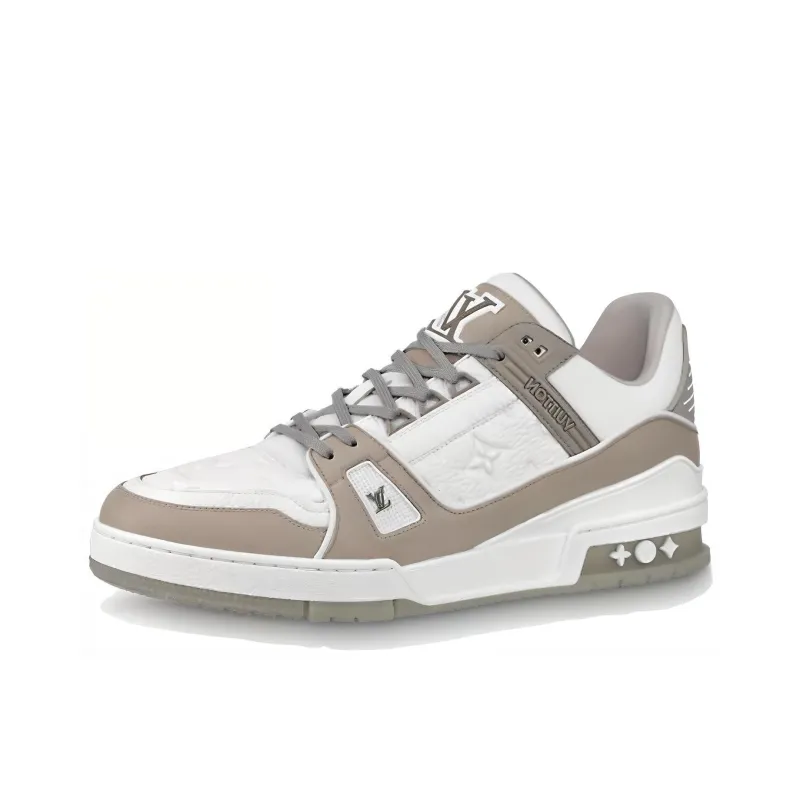 LOUIS VUITTON Trainer Sneakers 'Grey White'-0