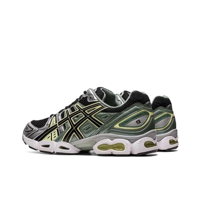 Asics Gel Nimbus 9 Black Green Yellow Silver-3