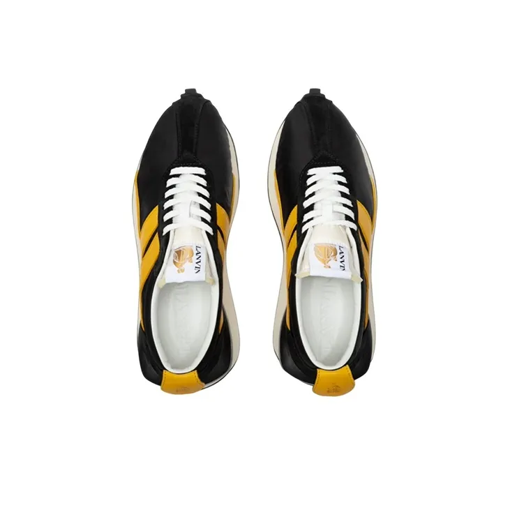 Lanvin Bumpr Low Top Casual Shoes Men's Yellow Black-3