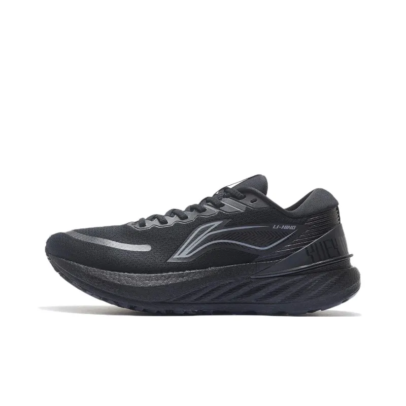LiNing YueYing 2.0 Cushioned Slip Resistant Low Top Running Shoes Men's Black-0