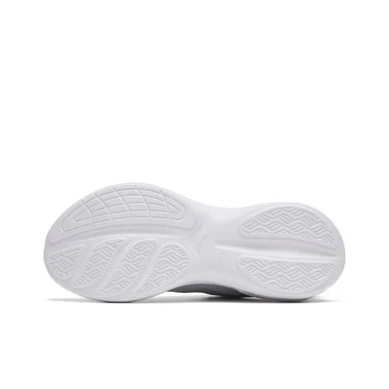 Anta Leaf 3.0 Cushioning Anti Slip And Wear Resistant Low Top Running Shoes Women's Gray White-4
