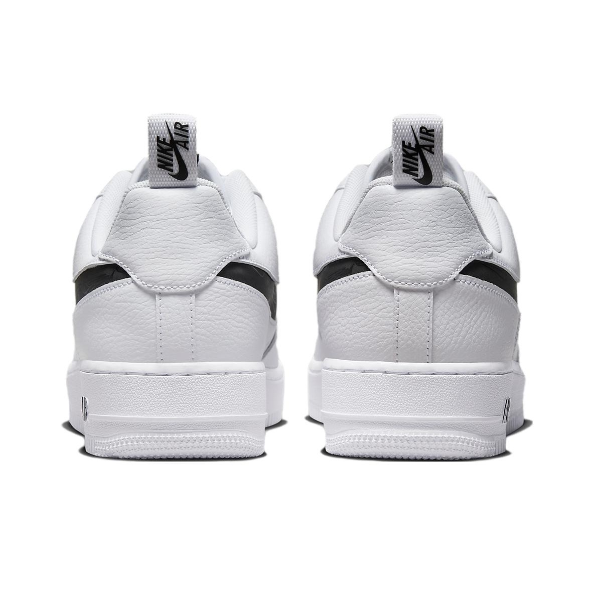 nike af1 black and white reflectives lv8