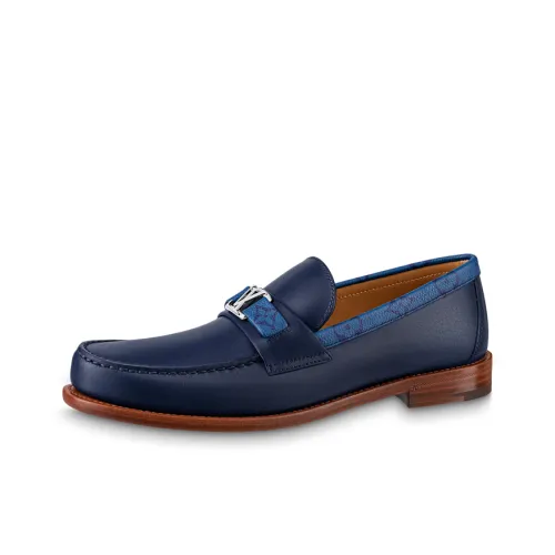 LOUIS VUITTON MAJOR Men's Casual Shoes Men Low-Top Marine Blue