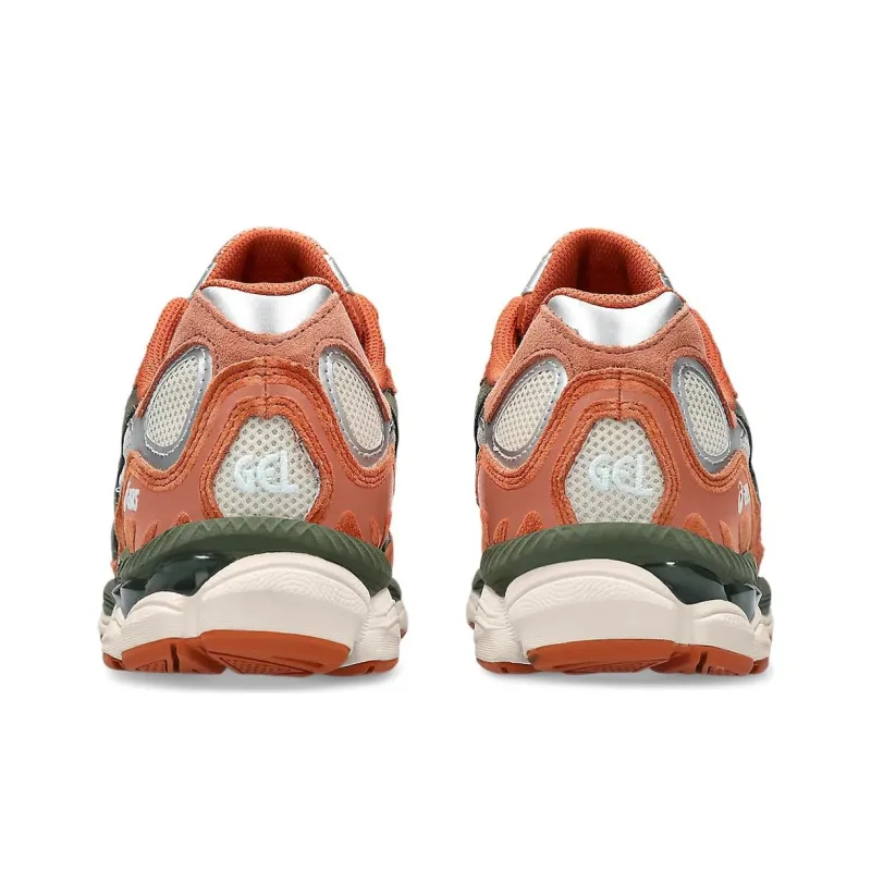 Asics Gel NYC Oatmeal Forest Green Orange-4
