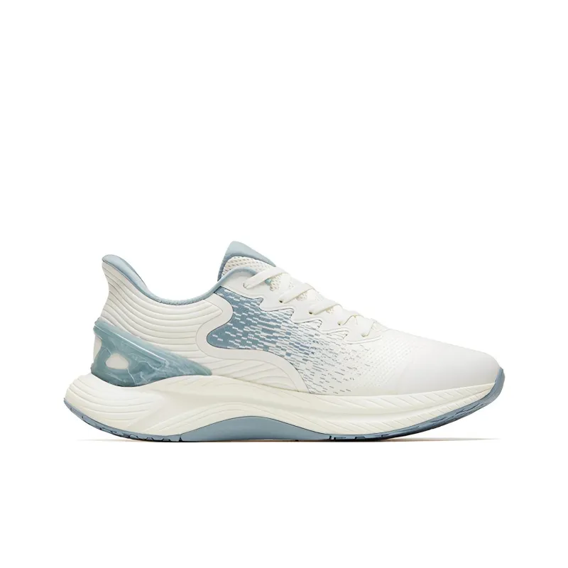 Anta Gen 3.0 Lite Anti Slip And Wear Resistant Rebound Cushioning Low Top Running Shoes White Light Blue-1