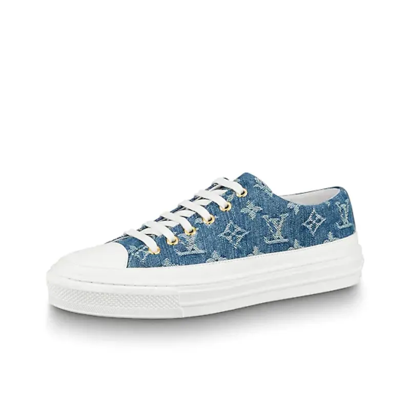 LOUIS VUITTON Lv Stellar Low Top Denim Blue Women's-0
