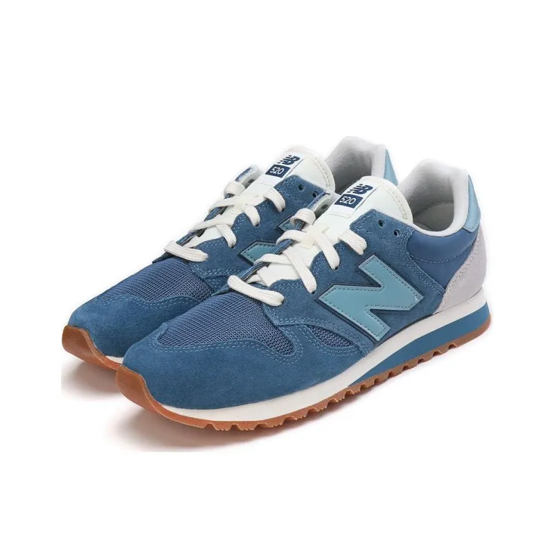 New Balance NB 520 Shock Absorbers With Slip Resistant Features Low Top Casual Running Shoes Unisex Blue Gray-1