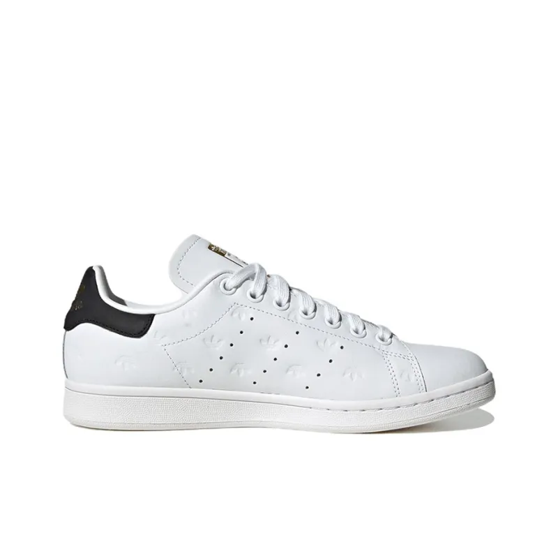 Adidas Stan Smith 'Allover Debossed Trefoils White Black' Women's-1