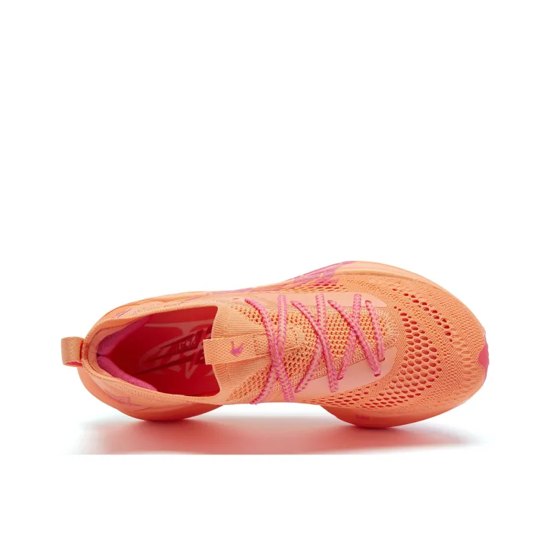 QIAODAN Flying Shadow Plaid Wear-Resistant Low-Top Marathon Running Shoes Men's Pink-3
