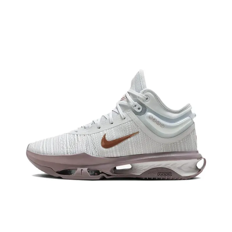Nike Air Zoom G.T. Jump 2 Mid Top Basketball Shoes Men's White Gray Asian Version-0