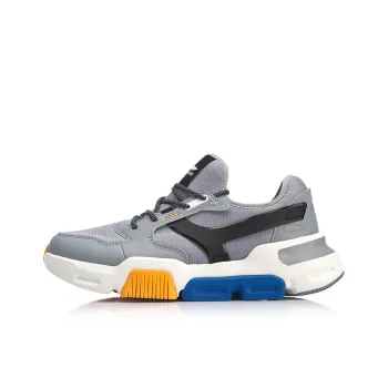 LINING Mark Casual Shoes Men Low-Top Gray White