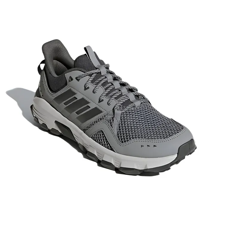 Adidas Rockadia Trail Anti-Slip And Wear-Resistant Breathable Low-Top Running Shoes Men's Gray-2