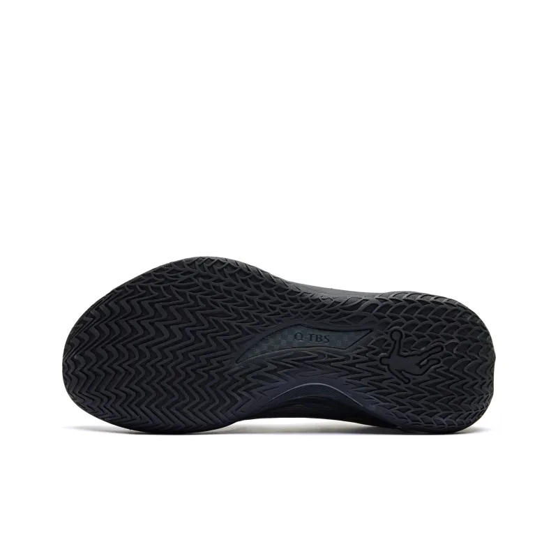 QIAODAN Poisonous Fangs 3.0 Basketball Shoes Men Low Top Black/Gold-4