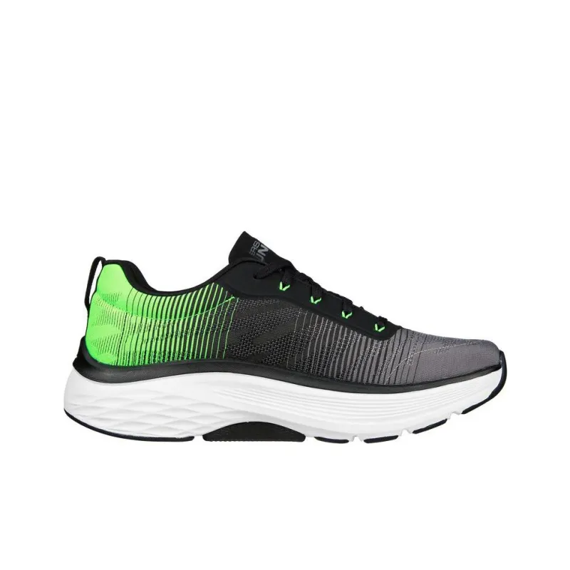 Skechers Max Cushioning Arch Fit- Come Back Anti-Slip And Wear-Resistant Breathable Low-Top Running Shoes Black Green-1