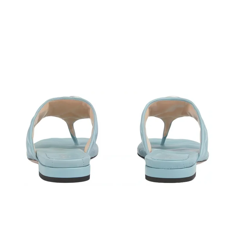 GUCCI GG Flip Flops Women's Blue-3