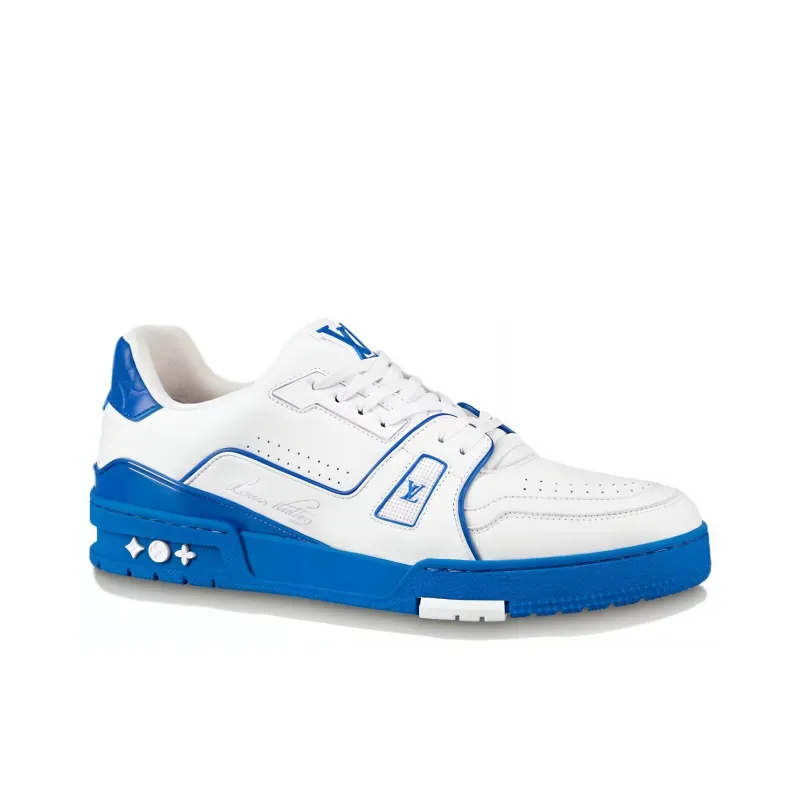 LOUIS VUITTON Lv Trainer Sneakers 'White Blue Red'-1