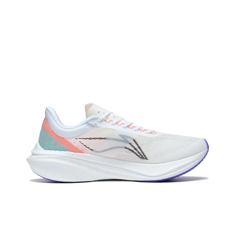 LINING Feidian 3 Challenger Running Shoes Men Low Top White/Cyan/Purple/Orange-1