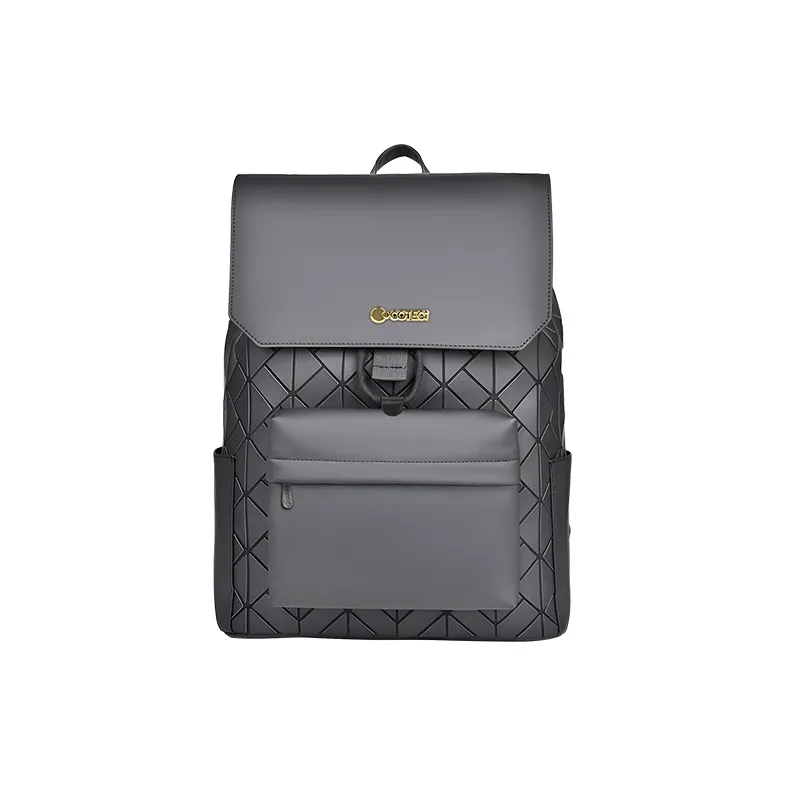 COTECi PU Backpack Regular Unisex Black/Gray/Dazzling Color-8