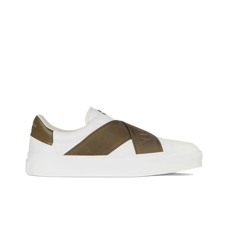 Givenchy City Low Top Stylish Skateboarding Shoes Men's White Green-1