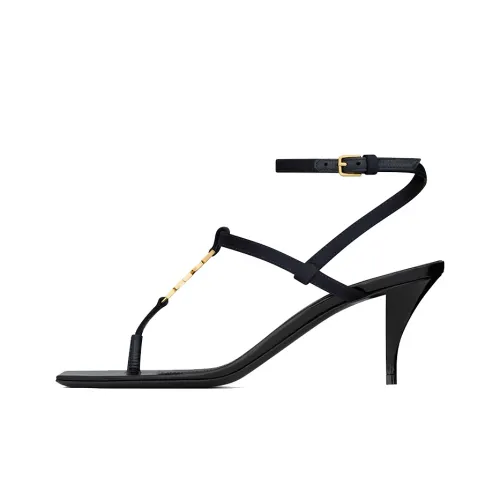 SAINT LAURENT Cassandra 60mm Satin Sandals