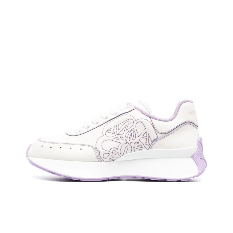 Alexander McQueen Sprint Runner White Lilac Women's-0