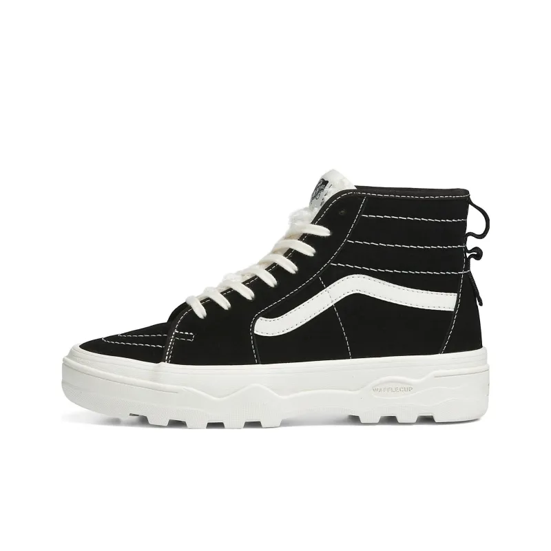 Vans SK8 HI Sherpa Suede Sentry 'Black White'-0