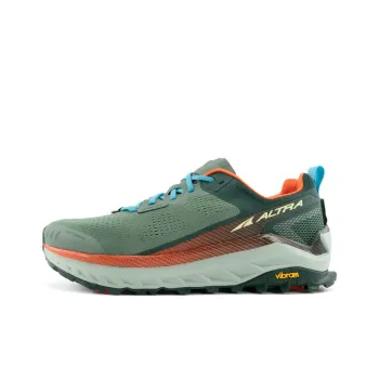 Altra Olympus 4.0 Anti-Slip Wear-Resistant Low-Top Running Shoes Green Red