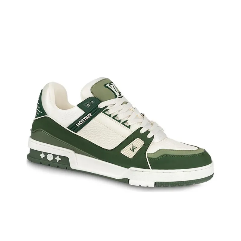 LOUIS VUITTON Lv Trainers 'Green'-1