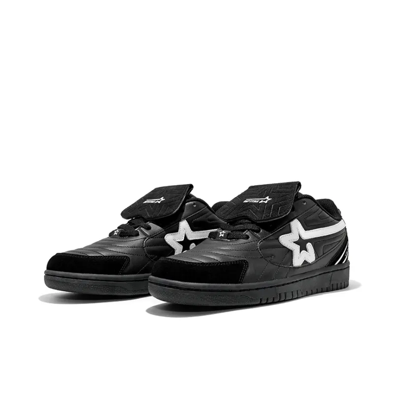 RIPSTAR SOCCER Trainer Abrasion Resistant Slip Resistant Low Top Skateboard Shoes Unisex Black-2