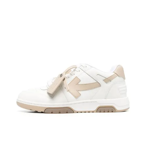 OFF-WHITE Out Of Office OOO Low Tops White Sand