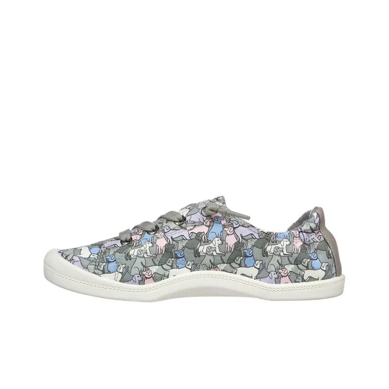 Skechers BEACH BINGO -Under Slip-Resistant Low-Top Skateboard Shoes Women's Gray-0