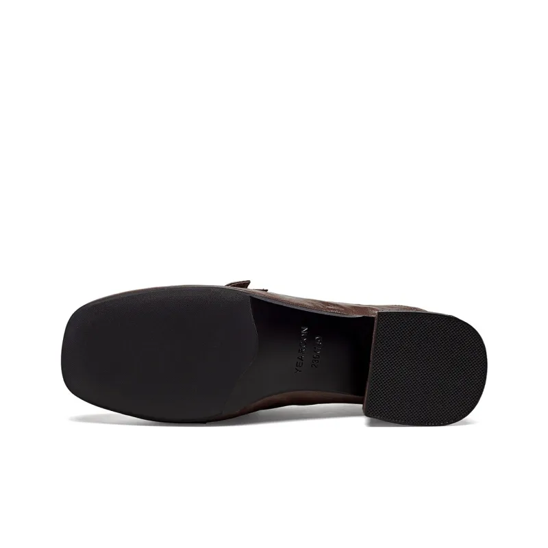 YEARCON Loafers Women's Red Brown/Ecru/Black-11