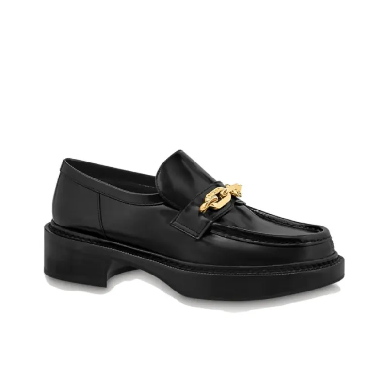 LOUIS VUITTON LV Academy Loafers Women's Black-1