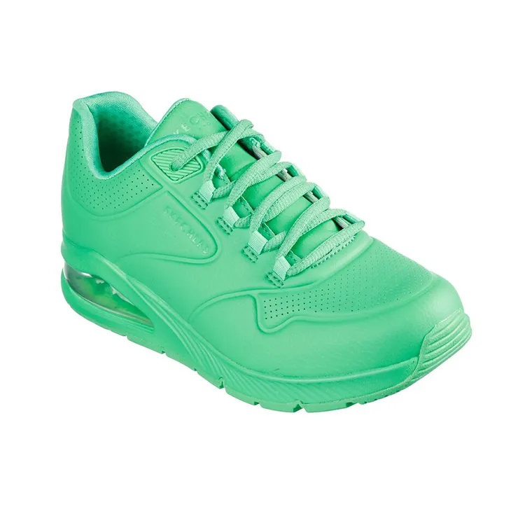 Skechers Uno 2   Great Kolor Cushioning Anti Slip And Wear Resistant Low Top Sports Casual Shoes Women's Green-2