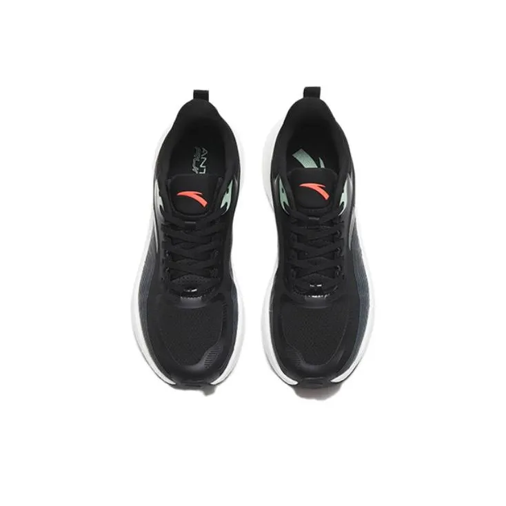 Anta Martian Foam Cushioning Anti Slip And Wear Resistant Low Top Running Shoes Men's Black Shadow Green-3