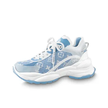 LOUIS VUITTON Run 55 Sneakers 'Blue Denim Monogram' Women's