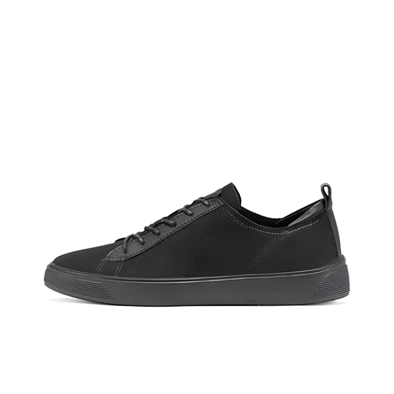 Ecco Street Fun Break Low Top Casual Shoes Men's Black-0