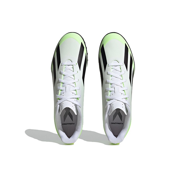 Adidas X Crazyfast.4 Tf 'White Lucid Lemon Black' US M 6.5