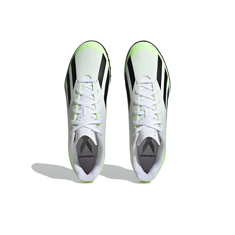 Adidas X Crazyfast.4 Tf 'White Lucid Lemon Black'-4