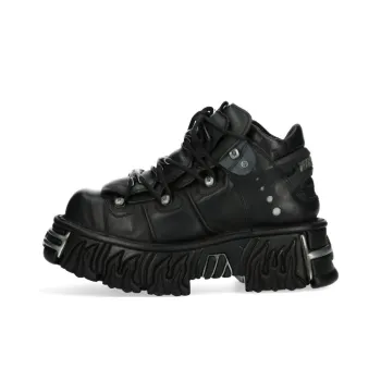 NEW ROCK Low-Top Casual Shoes Unisex Black