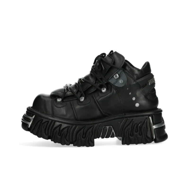 NEW ROCK Low-Top Casual Shoes Unisex Black-0