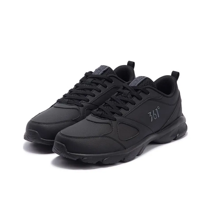 361° Wear-Resistant Low-Top Running Shoes Men's Black-2